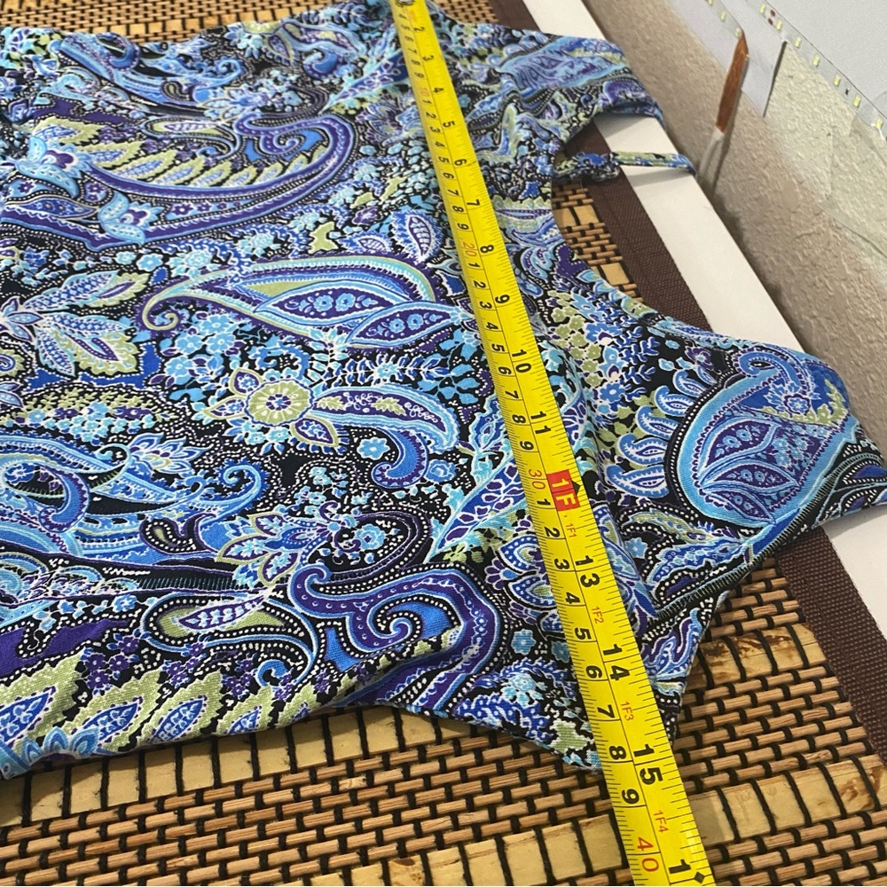 LASCANA Women's Strappy Back Paisley Dress Size 8 Feminine Preppy Sundress - Picture 11 of 12